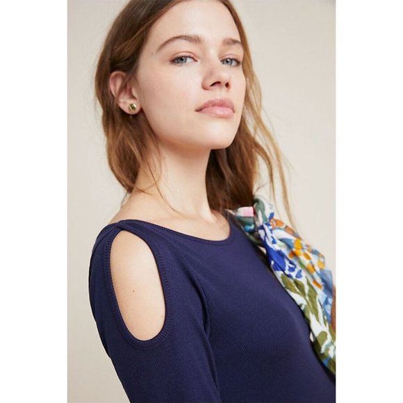 Anthropologie | NWT Ribbed Keyhole Top - Picture 4 of 12